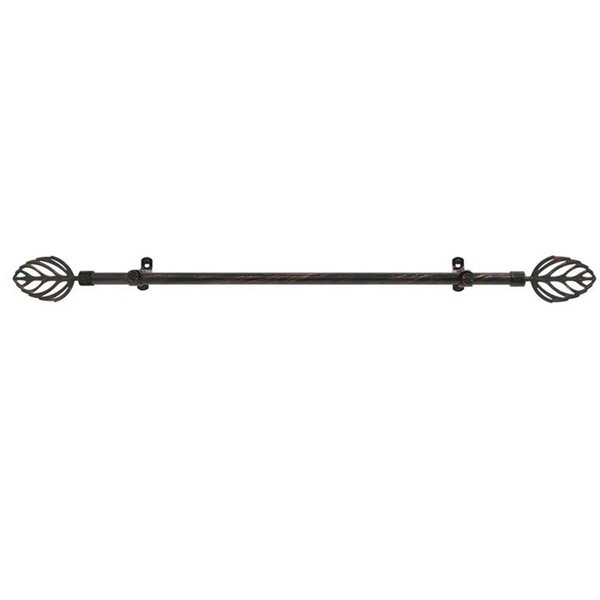 Eyecatcher Metallo Decorative Rod And Finial Leaf, 28 x 48 in. EY2512274